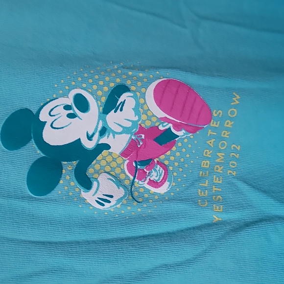 Disney Teal Long Sleeve Tee - Picture 3 of 7